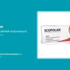 Opakowanie Scopolan 10 mg, 30 tabletek drażowanych. Czy Scopolan jest na receptę? Informacje o lekach i ich dostępności.