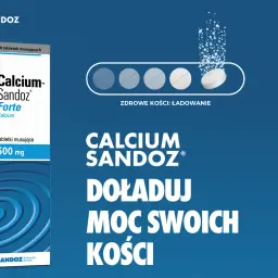 Calcium Sandoz Forte to lek na co? Na zdrowe kości! Tabletki musujące 500 mg pomogą doładować moc Twoich kości.