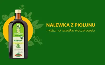 Butelka nalewki z piołunu Maitrunk Hildegard von Bingen. Mistrz na wszelkie wyczerpania.