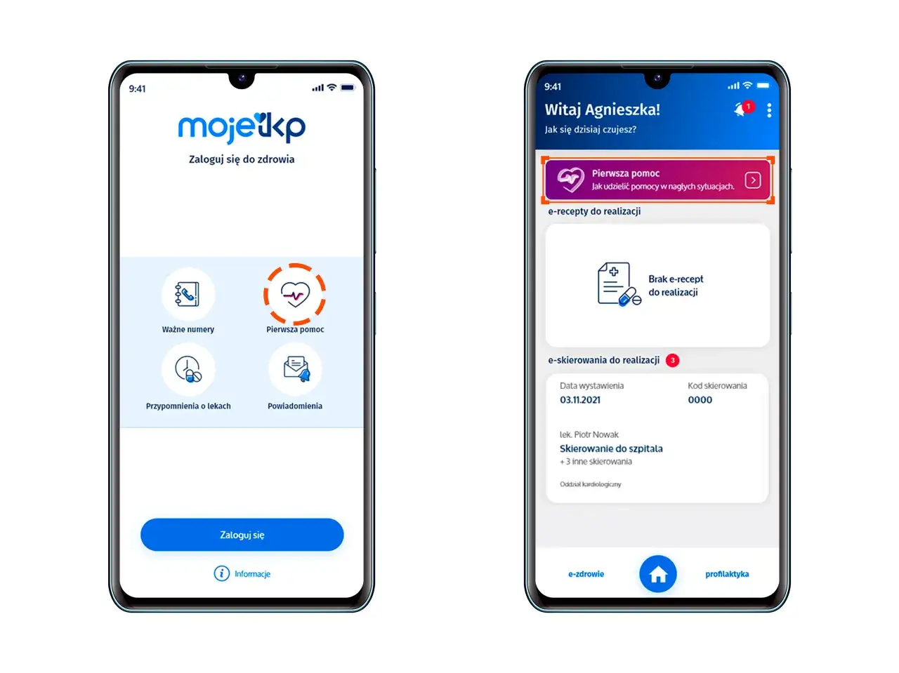 Ekran aplikacji mobilnej 
